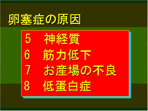 卵塞症の原因02