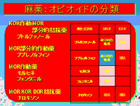 麻薬:オピオイドの分類
