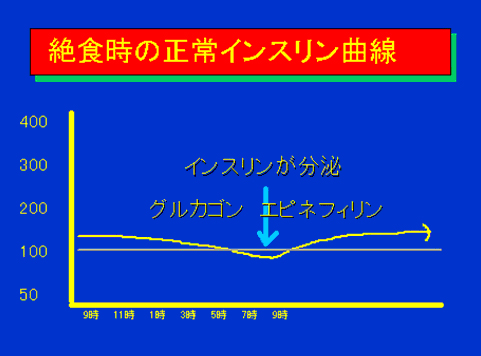 絶食時の正常インスリン曲線09