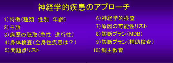 神経学的疾患のアプローチ