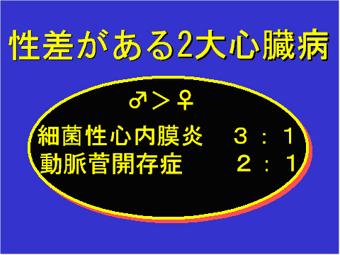 性差がある2大心臓病